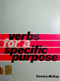 verbs for a specific purpose