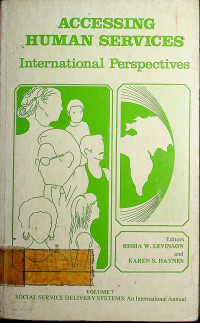 ACCESSING HUMAN SERVICES: International Perspectives