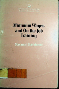 Minimum Wages and On-the-Job Training