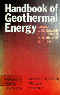 Handbook of Geothermal Energy