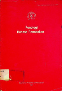 Fonologi Bahasa Ponosokan