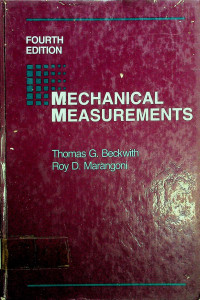 MECHANICAL MEASUREMENTS, FOURTH EDITION
