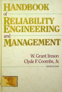 HANDBOOK of RELIABILITY ENGINEERING and management