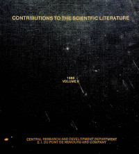 CONTRIBUTIONS TO THE SCIENTFIC LITERATURE, 1986 VOLUME II