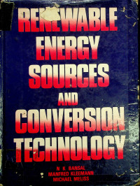 RENEWABLE ENERGY SOURCES AND CONVERSION TECHNOLOGY