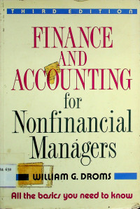 FINANCE AND ACCOUNTING for Nonfinancial managers, THIRD EDITION