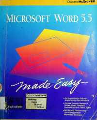 MICROSOFT WORD 5.5: made easy