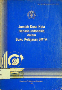 Jumlah Kosa Kata Bahasa Indonesia dalam Buku Pelajaran SMTA