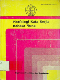 Morfologi Kata Kerja Bahasa Muna