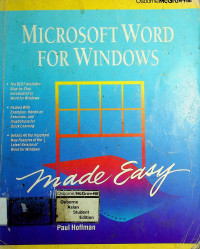 MICROSOFT WORD FOR WINDOWS: made easy