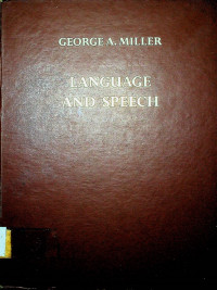 LANGUAGE AND SPEECH