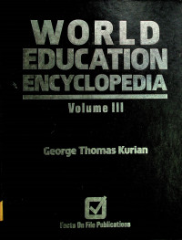 WORLD EDUCATION ENCYCLOPEDIA Volume III