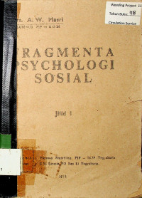 Fragmenta psychologi sosial (Jilid I)