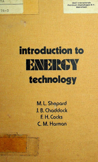 Introduction to ENERGY technology.