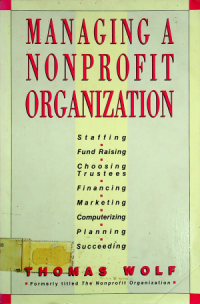 MANAGING A NONPROFIT ORGANIZATION