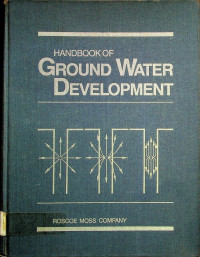 HANDBOOK OF GROUND WATER DEVELOPMENT
