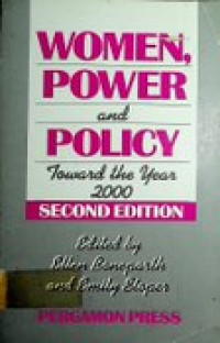 WOMEN, POWER and POLICY: Toward the Year 2000, SECOND EDITION