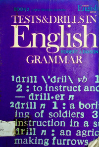 TESTS & DRILLS IN English GRAMMAR BOOK 2, A NEW REVISED EDITION