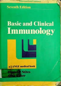 Basic and Clinical Immunology Seventh Edition