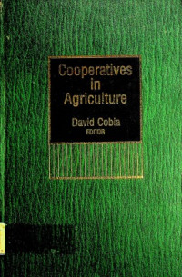 Cooperatives in Agriculture