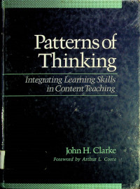 Patterns of Thinking; Integrating Learning Skills in Content Teaching