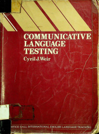 COMMUNICATIVE LANGUAGE TESTING