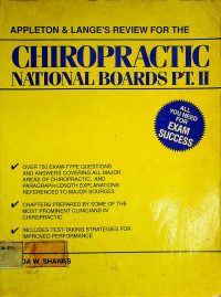 APPLETON & LANGE'S REVIEW FOR THE CHIROPRACTIC NATIONAL BOARDS PT. II