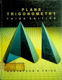 PLANE TRIGONOMETRY , THIRD EDITION