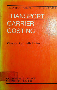 TRANSPORT CARRIER COSTING