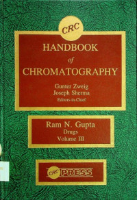 HANDBOOK of CHROMATOGRAPHY, VOLUME III