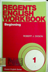 REGENTS ENGLISH WORKBOOK: Beginning, 1