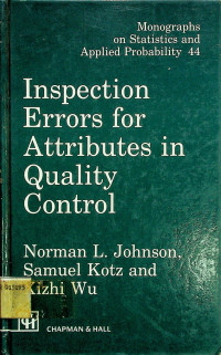 Inspection Errors for Attributes in Quality Control