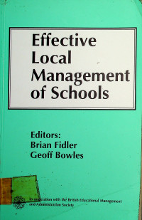 Effective Local Management of Schools