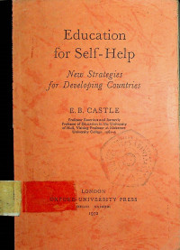 Education for Self-Help: New Strategies for Developing Countries