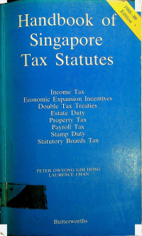 Handbook of Singapore Tax Statutes