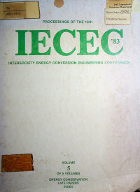 IECEC 83: INTERSOCIETY ENERGY CONVERSION ENGINEERING CONFERENCE, VOLUME 5