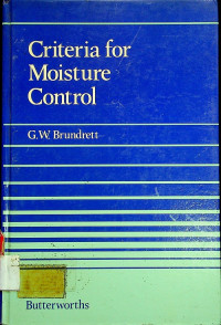 Criteria for Moisture Control