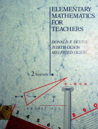 ELEMENTARY MATHEMATICS FOR TEACHERS, 2 EDITION