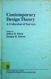 Contemporary Design Theory: A Collection of Surveys