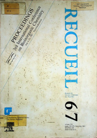 PROCEEDINGS 3rd International Conference on Bioinorganic Chemistry July 6 - 10, 1987 Noordwijkerhout