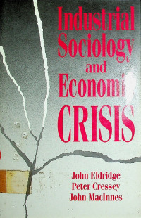 Industrial Sociology and Economic CRISIS