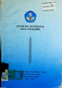STUDI DI AUSTRALIA DAN INGGERIS