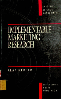 IMPLEMENTABLE MARKETING RESEARCH