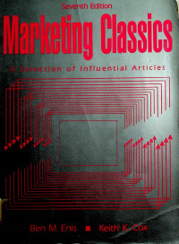 Marketing Classics: A Selection of Influential Articles, Seventh Edition