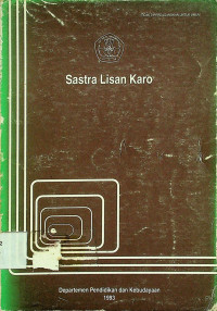 Sastra Lisan Karo