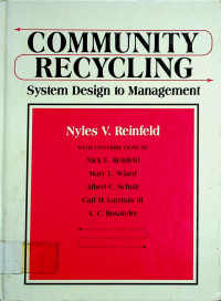 COMMUNITY RECYCLING: System Design to Management