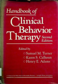 Handbook of Clinical Behavior Therapy , Second Edition