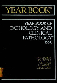 YEAR BOOK OF PATHOLOGY AND CLINICAL PATHOLOGY 1990