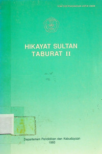 HIKAYAT SULTAN TABURAT II