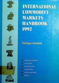 INTERNATIONAL COMMODITY MARKETS HANDBOOK 1992